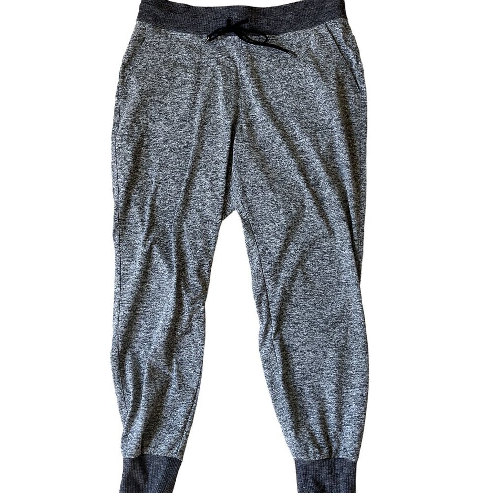 Athleta Joggers Track Pants Womens Medium Gray Heathered Athleisure Casual